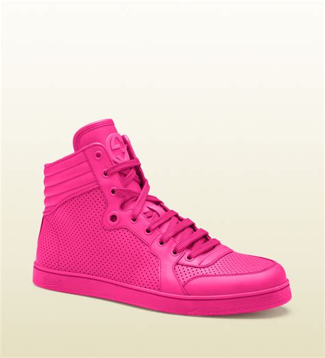 mens pink gucci sneakers|pink gucci sneakers men's.